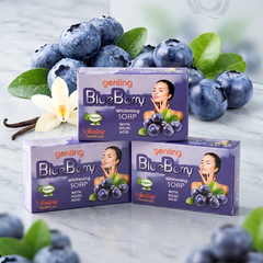 Genting Health Care BlueBerry Whitening Soap with Kojic Acid