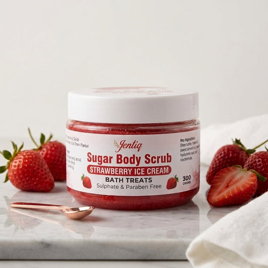 Genting Sugar Body Scrub – Strawberry Ice Cream 300g